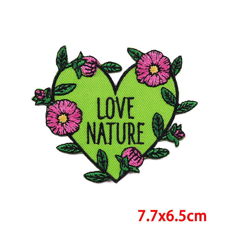 Wholesale Cartoon colorful letters with adhesive DIY embroidery patch